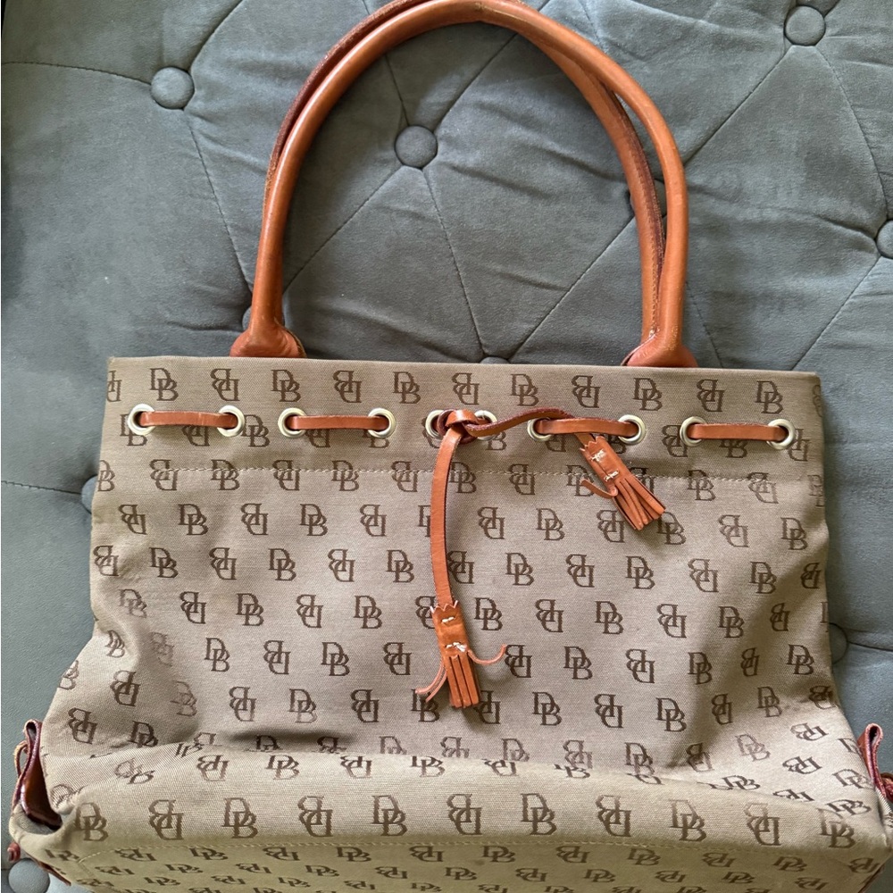 Dooney & Bourke Brown Monogram Tote Bag